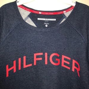 Navy Hilfiger Sport crop sweatshirt